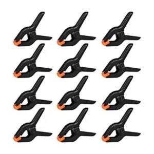 Paquete de 12 abrazaderas de resorte clips de plástico de_1