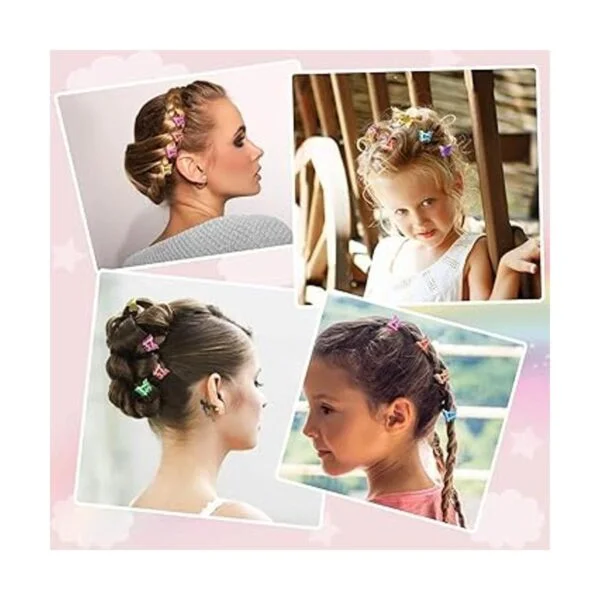50 pinzas de pelo de mariposa hermosas para Tiweio mini_6
