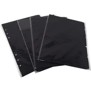 Honbay 4 juegos de tarjetas A5 de 6 agujeros de papel_1