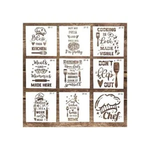 Plantilla decorativa reutilizable para cartas de cocina_1