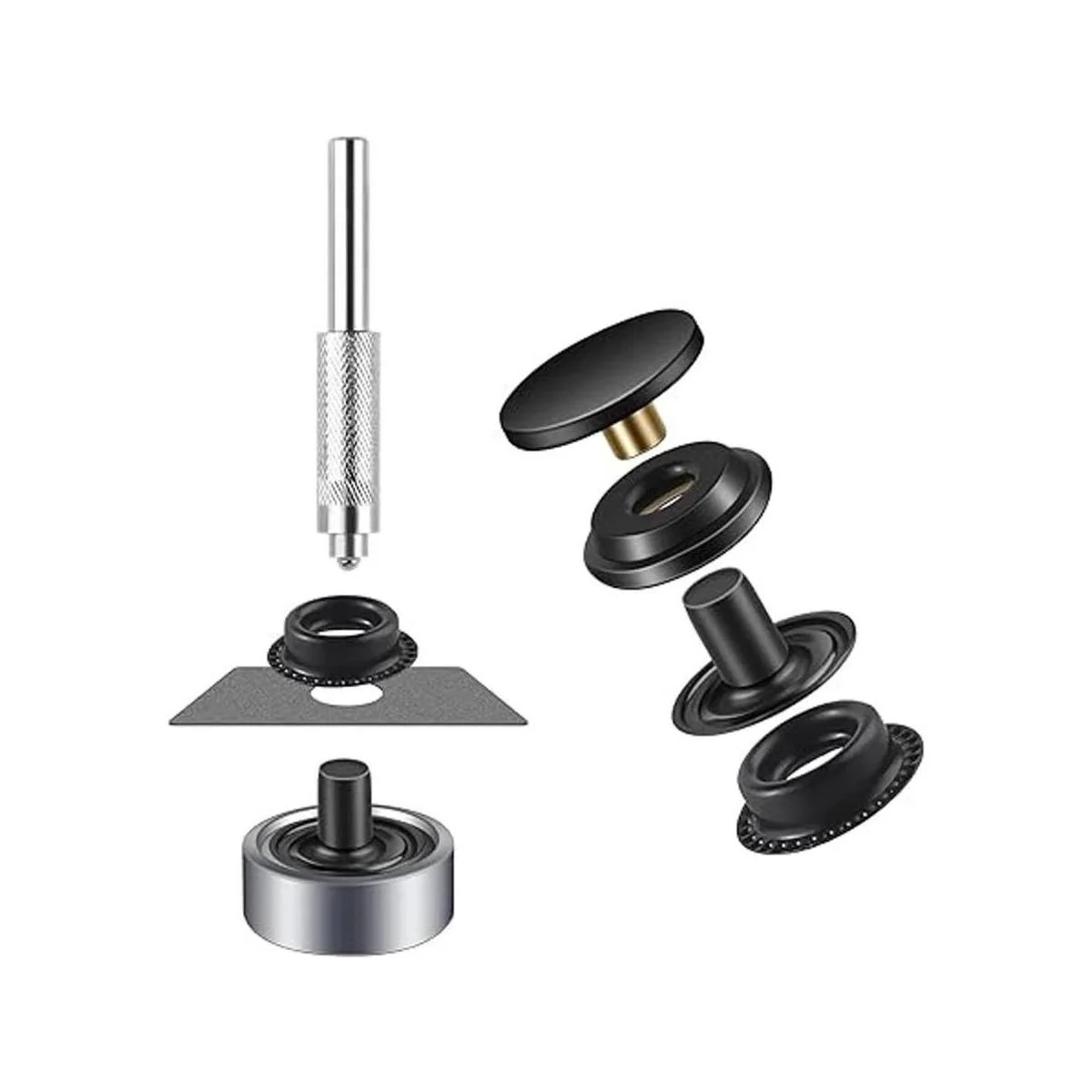 Kit de 72 piezas 18 juegos de cierre a presión_5