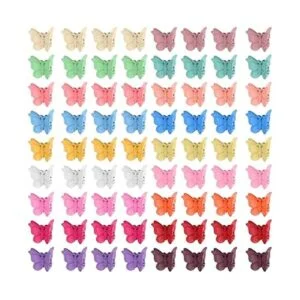 50 pinzas de pelo de mariposa hermosas para Tiweio mini_4