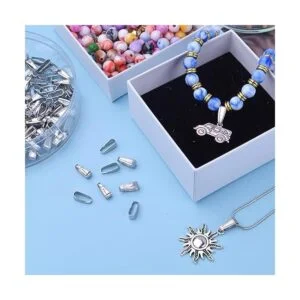 200pcs de acero inoxidable Snap Bail Hook Pinch Clip de_3