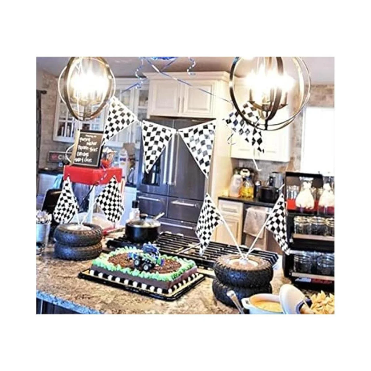 Piokio Paquete de 20 banderas de palo de carreras a_5