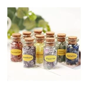 QIQIXIN Un juego de 9 chips de piedras preciosas de_5