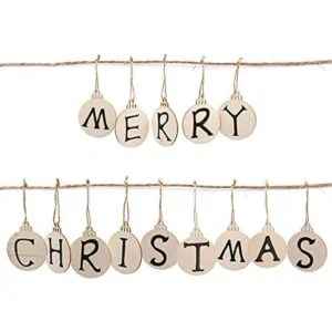 30 discos redondos de madera con agujeros 30 cordeles_7