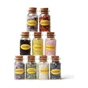 QIQIXIN Un juego de 9 chips de piedras preciosas de_1