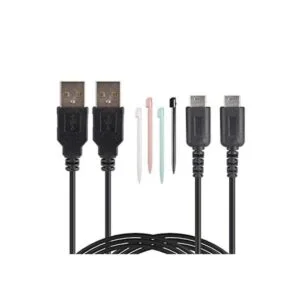 DS Lite Kit de cable de carga USB 2 cables de carga de_1