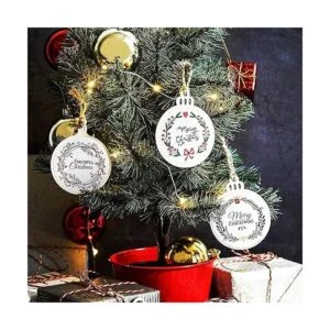 30 discos redondos de madera con agujeros 30 cordeles_4