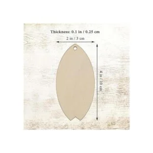 Adornos colgantes de madera para tablas de surf con forma_2