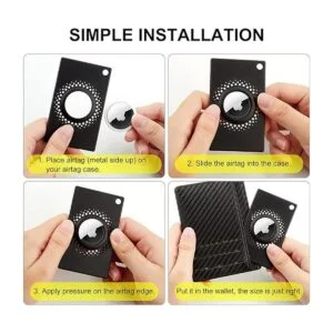 Paquete de 2 soportes para cartera Airtag tarjeta delgada_5