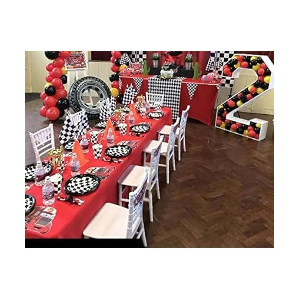 Piokio Paquete de 20 banderas de palo de carreras a_6