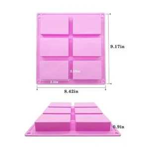 Moldes de jabón de silicona moldes rectangulares de_2