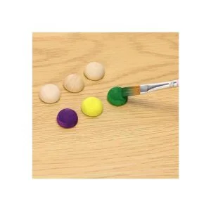 Shapenty Bolas de madera semicirredondas sin acabar_3