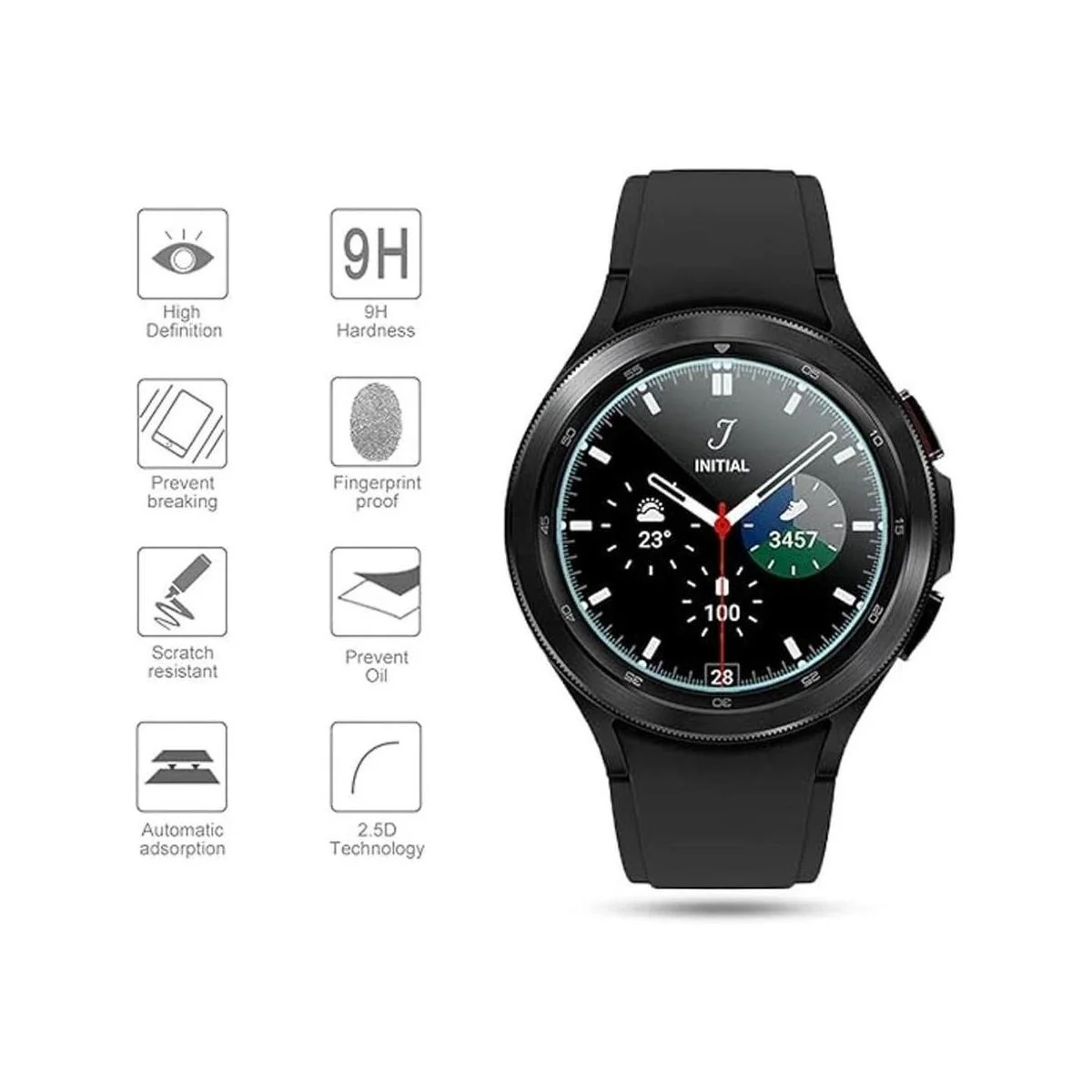 Suoman Paquete de 4 protectores de pantalla de vidrio_3