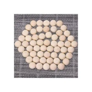 Shapenty Bolas de madera semicirredondas sin acabar_2