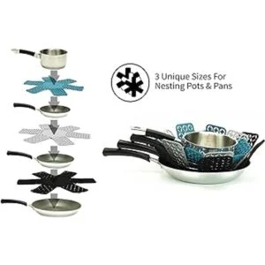 ST INC. Protectores de ollas y sartenes para apilar_2