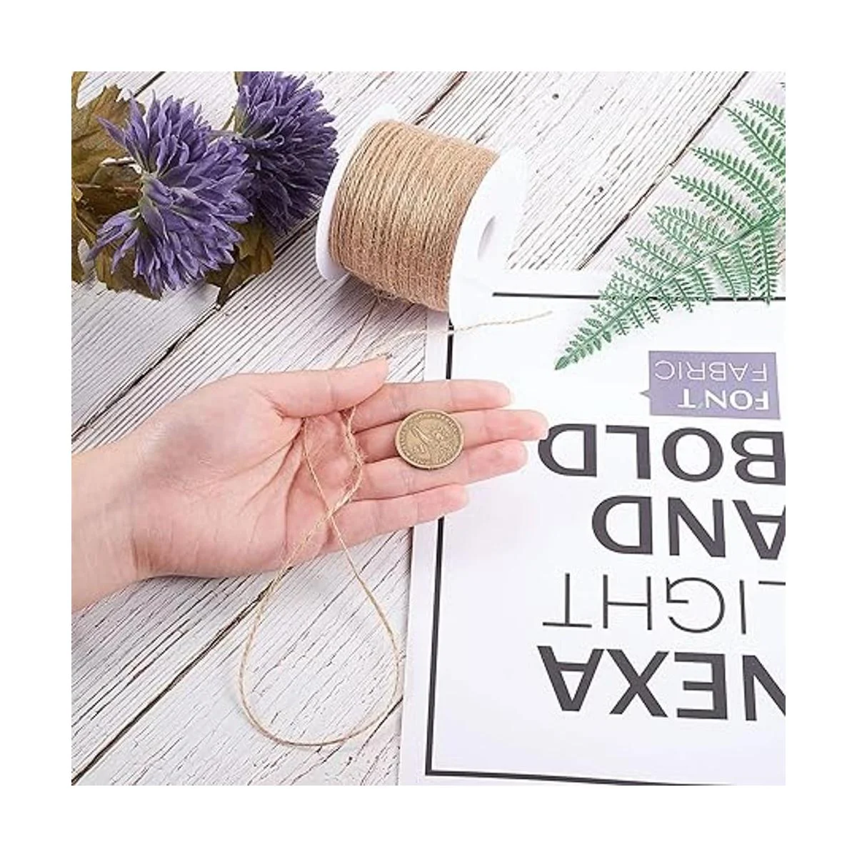 LiQunSweet Cuerda de cáñamo de 328 pies 328.1 ft328_4