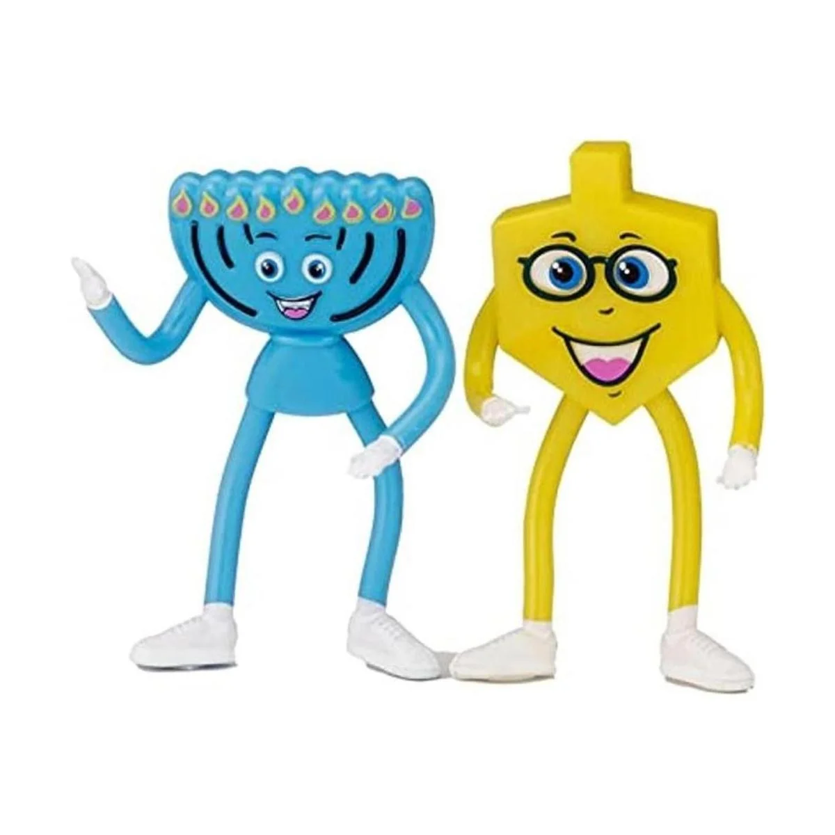 RL Amigos de Chanukah flexibles Juego de Dreidel y Menorah_1