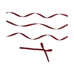 HUIHUANG Cinta de satén de color sólido de 18 pulgadas x_3