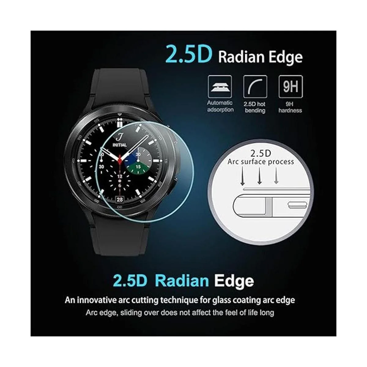 Suoman Paquete de 4 protectores de pantalla de vidrio_4