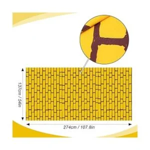 2 hojas 4.5 x 9 pies amarillo ladrillo camino camino_2