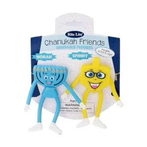 RL Amigos de Chanukah flexibles Juego de Dreidel y Menorah_2