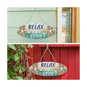 Letrero de playa para colgar en el mar decoración de_4