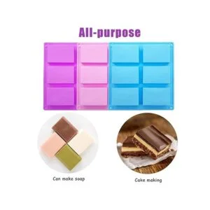 Moldes de jabón de silicona moldes rectangulares de_5