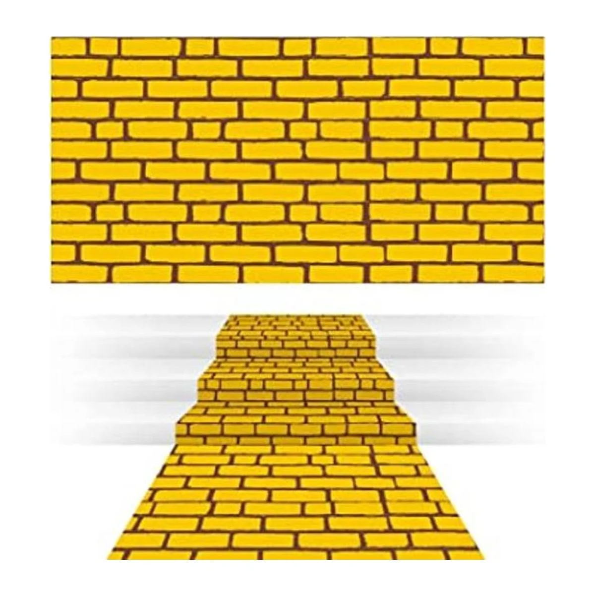 2 hojas 4.5 x 9 pies amarillo ladrillo camino camino_1