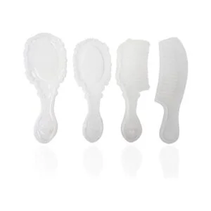Honbay 4 piezas de silicona espejo peine de pelo hacer_1