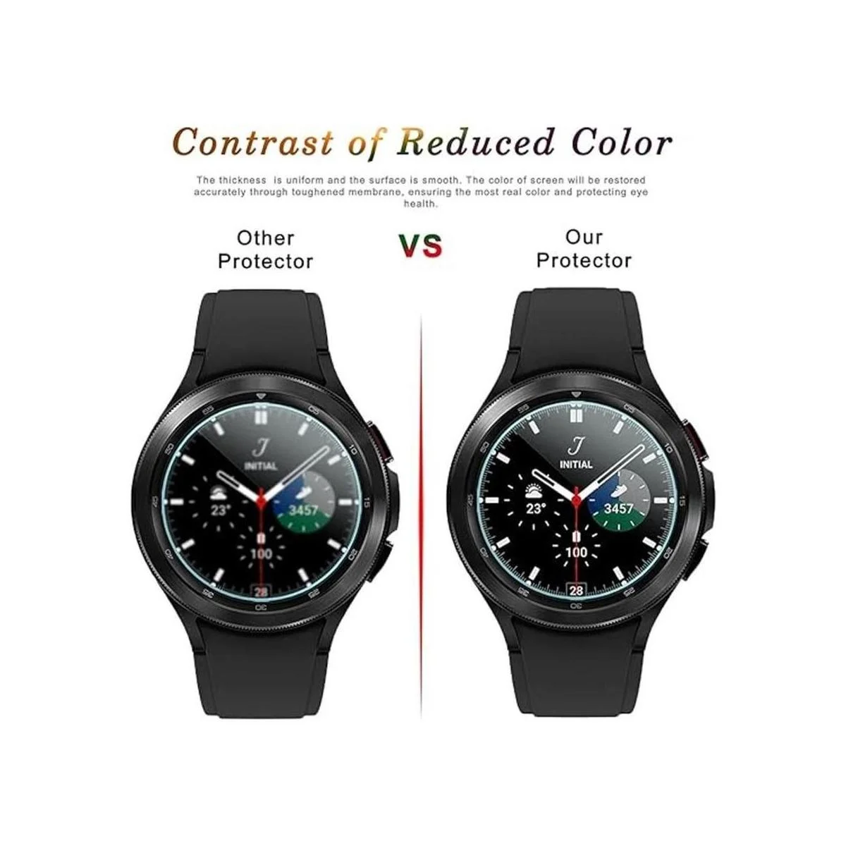 Suoman Paquete de 4 protectores de pantalla de vidrio_5