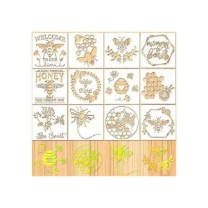 Plantilla de abeja de 12 piezas de plantilla de nido de_1