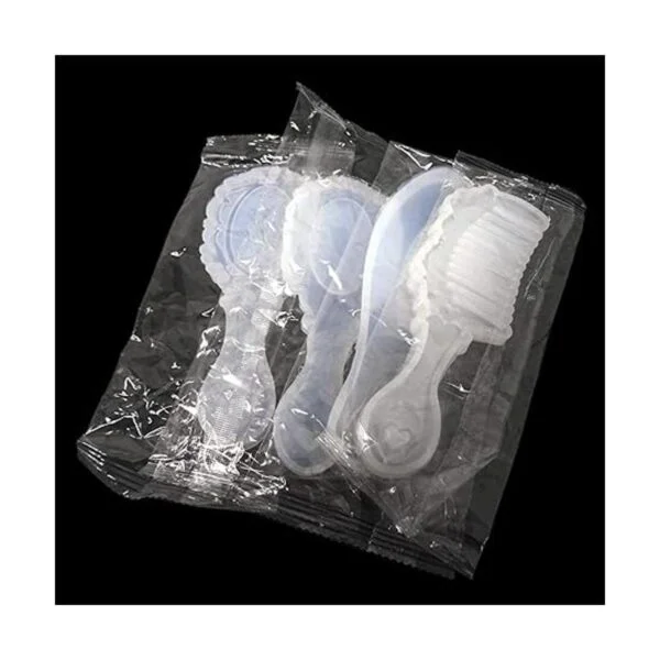 Honbay 4 piezas de silicona espejo peine de pelo hacer_4