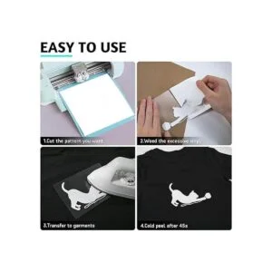 Paquete de 13 vinilos de transferencia de calor blanco HTV_7