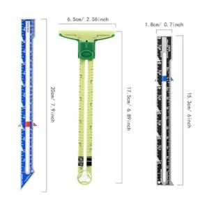 Juego de 3 herramientas de costura de medición de calibre_2