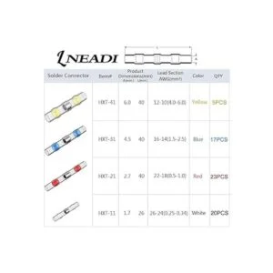 LNEADI 65 conectores de alambre de sellado de soldadura_2