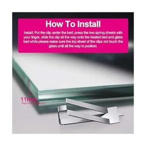 PAGOW 10pcs Ender 3 de vidrio cama Spring Turn Clips para_3