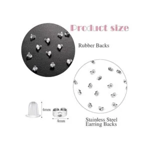 Kit de 200 aretes de perno incluye 50 piezas de acero_3