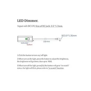 Regulador LED tamaño del enchufe DC 3.5X1.1.378 in_4