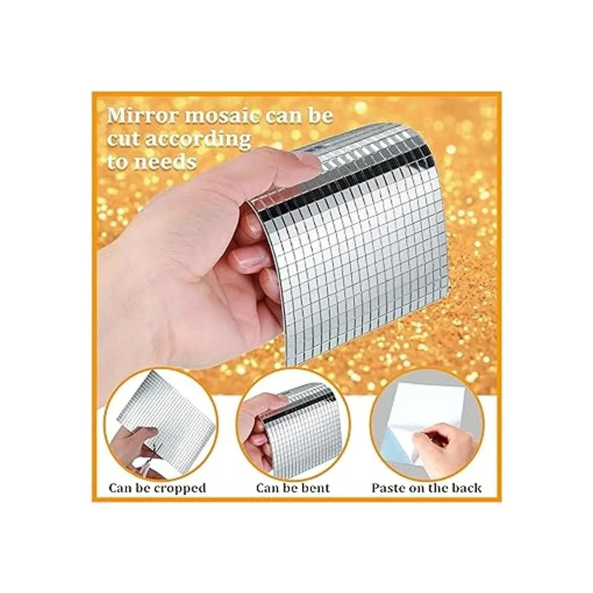 3600 piezas de azulejos de mosaico de bola de discoteca_3