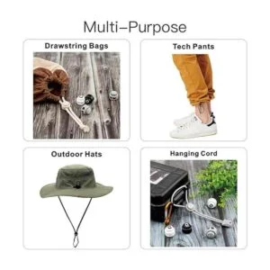 RJSport Cerraduras de cable resistentes cierre de cordón_5