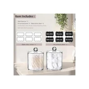 SheeChung paquete de 4 jarros de plástico acrílico para_3
