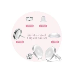 Kit de 200 aretes de perno incluye 50 piezas de acero_4