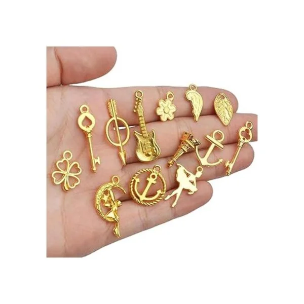 Encantos de oro 60 piezas al por mayor mezclados de oro_7