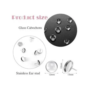 Kit de 200 aretes de perno incluye 50 piezas de acero_2