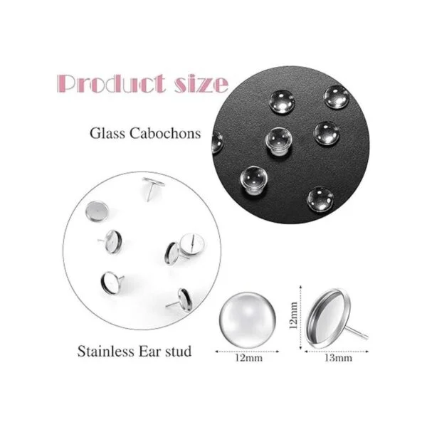Kit de 200 aretes de perno incluye 50 piezas de acero_2