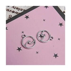 Acxico 50 piezas de plata envejecida para hacer joyas_5