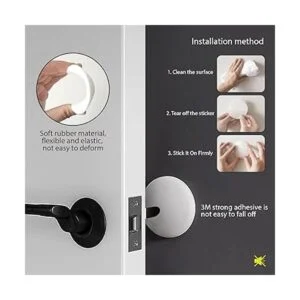 CLOATFET Protector de pared para tope de puerta tope de_4