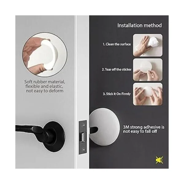 CLOATFET Protector de pared para tope de puerta tope de_4